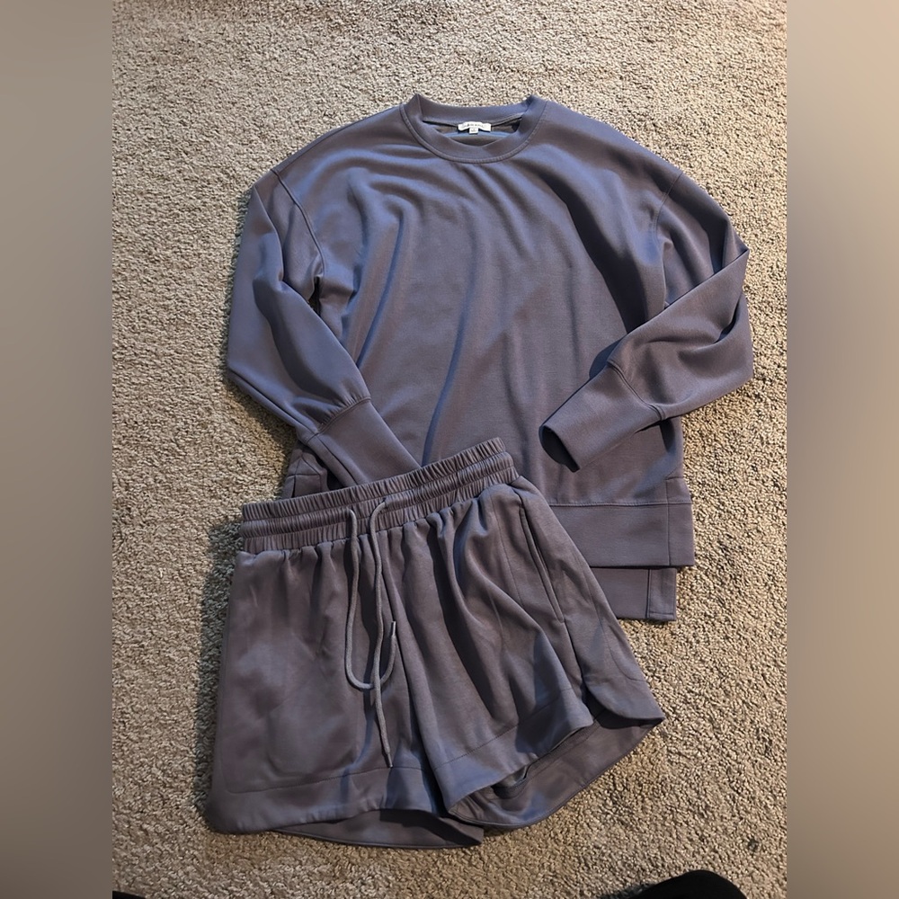 Boutique Shorts and Lightweight Sweatshirt Set